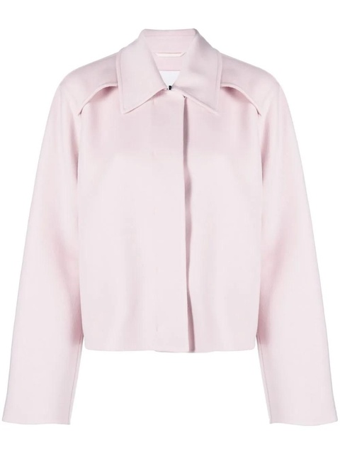 Jil Sander collared wool jacket - Pink - zdjęcie produktu nr 1