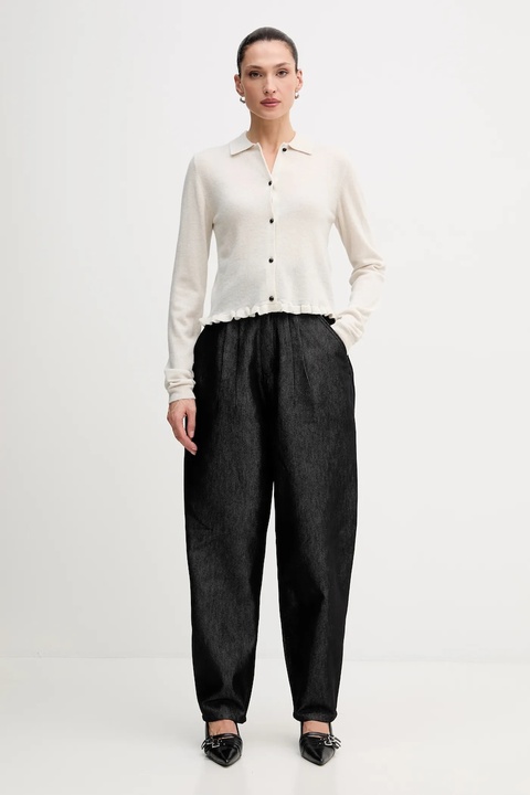 Rotate kardigan wełniany damski kolor szary lekki 1154641472 - zdjęcie produktu nr 2