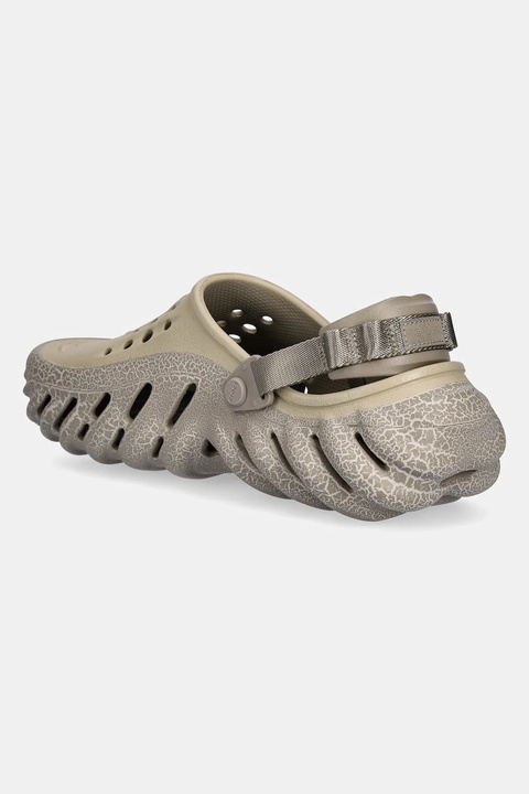 Crocs klapki Echo Crackle Clog kolor beżowy 211630 - zdjęcie produktu nr 2