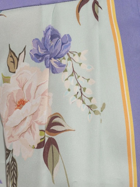 Self-Portrait floral-print trousers - Blue - zdjęcie produktu nr 2