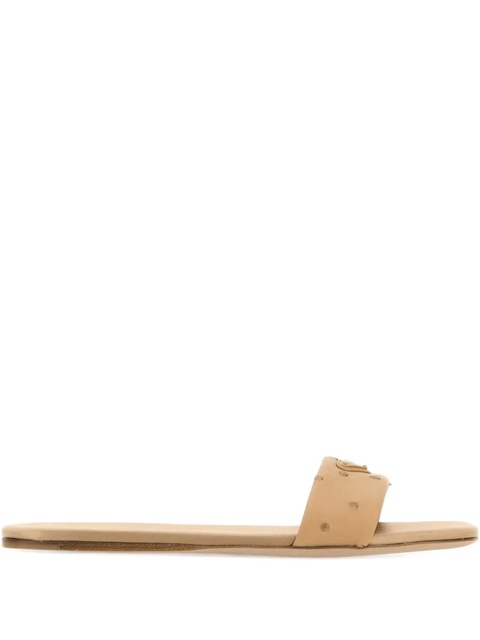 Prada studded leather sandals - Neutrals - zdjęcie produktu nr 1