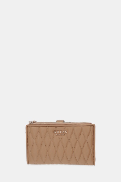 Guess portfel VALLA damski kolor brązowy SWQG81 22157 - zdjęcie produktu nr 1