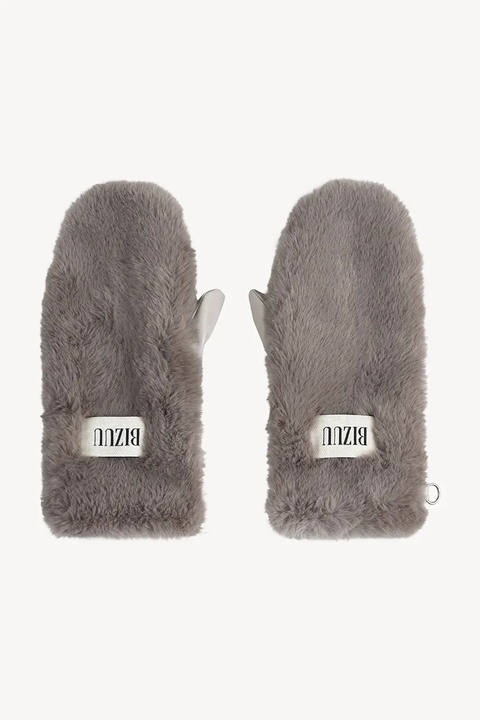 Bizuu rękawiczki ROKKA damskie kolor szary ROKKA TAUPE - zdjęcie produktu nr 1