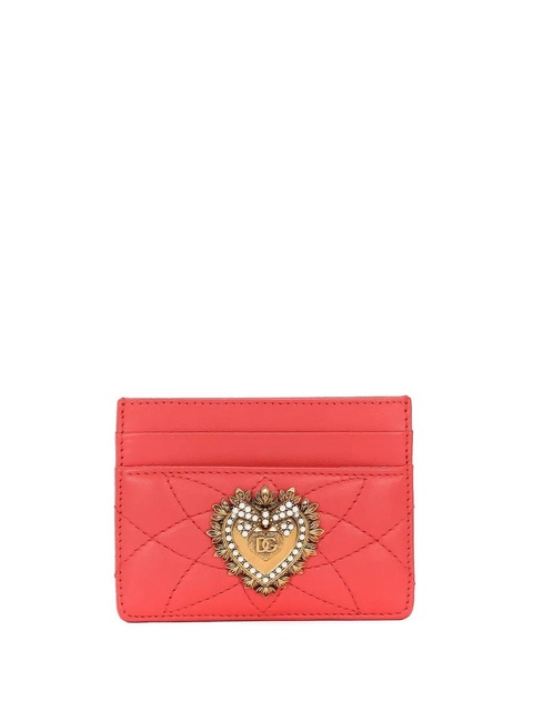 Dolce & Gabbana Devotion leather cardholder - Orange - zdjęcie produktu nr 1