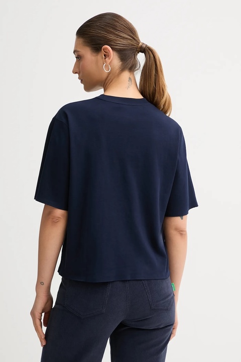 United Colors of Benetton t-shirt bawełniany damski kolor granatowy 3DCJD10B9 - zdjęcie produktu nr 2