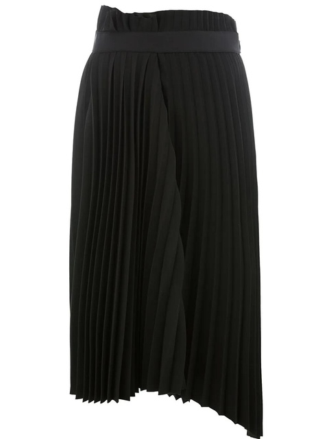 Balenciaga asymmetrical pleated skirt - Black - zdjęcie produktu nr 1