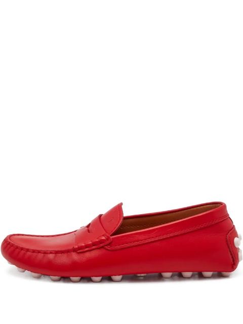 Tod's pre-owned leather loafers - Red - zdjęcie produktu nr 1