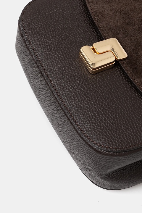 Answear.LAB torebka skórzana kolor brązowy - zdjęcie produktu nr 2