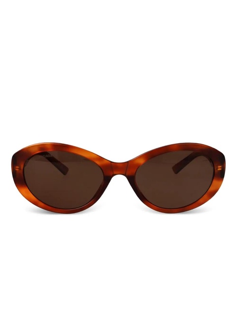 Balenciaga Eyewear oval-frame sunglasses - Brown - zdjęcie produktu nr 1