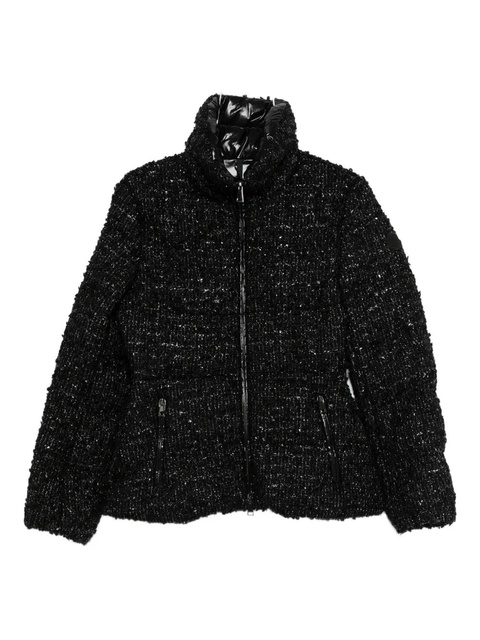 Moncler zip-fastening tweed jacket - Black - zdjęcie produktu nr 1