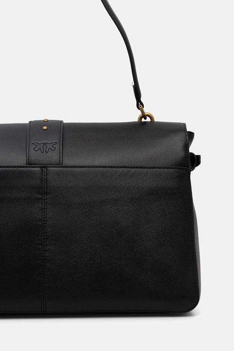 Pinko torebka skórzana kolor czarny 105067 A0QO - zdjęcie produktu nr 2