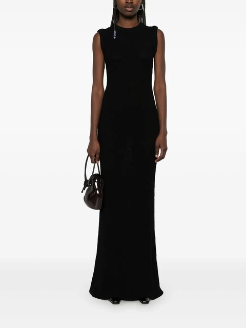 Aya Muse ribbed-knit maxi dress - Black - zdjęcie produktu nr 1