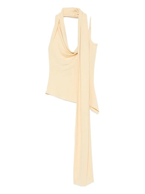 Aya Muse asymmetric draped-detail blouse - Neutrals - zdjęcie produktu nr 1