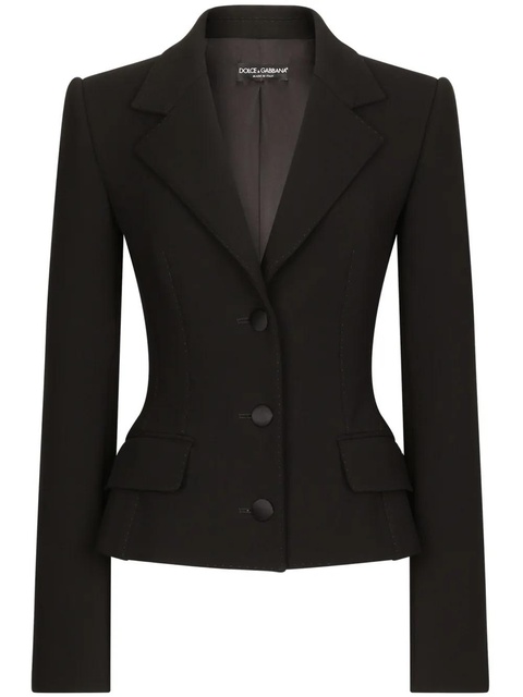 Dolce & Gabbana virgin wool-blend blazer - Black - zdjęcie produktu nr 2