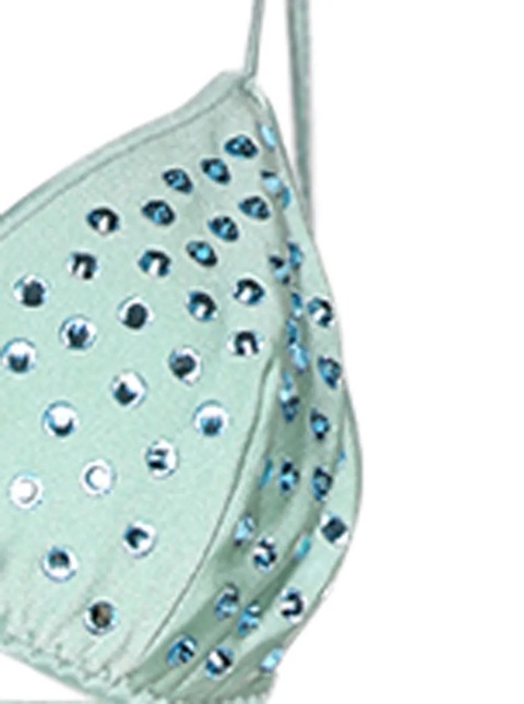 Oséree Gem crystal-embellished bikini - Green - zdjęcie produktu nr 2