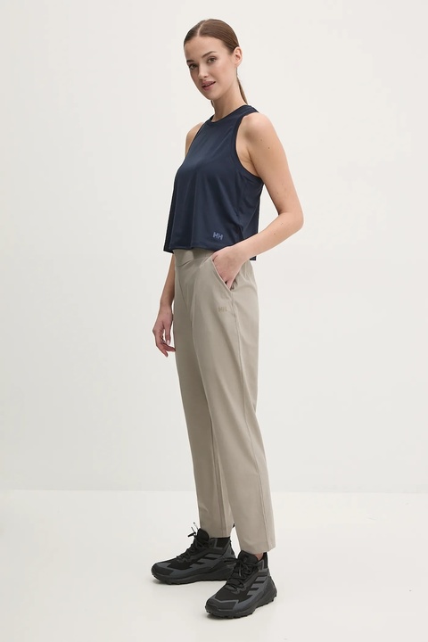 Helly Hansen spodnie sportowe Thalia 2.0 damskie kolor zielony proste high waist 34325 - zdjęcie produktu nr 1