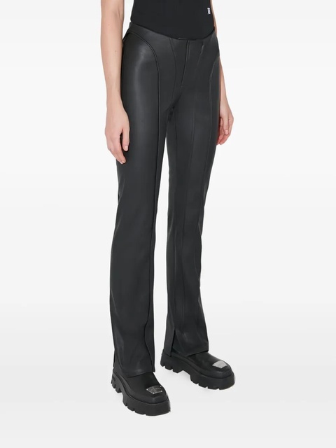 MISBHV leather-effect flared trousers - Black - zdjęcie produktu nr 2