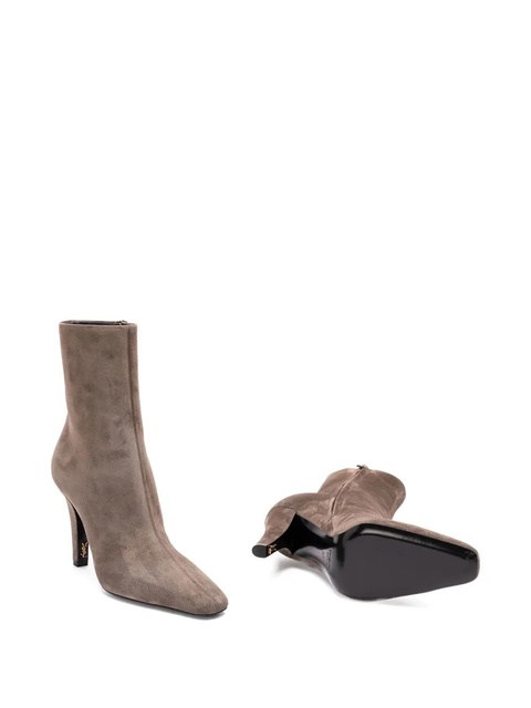 Saint Laurent suede ankle boots - Grey - zdjęcie produktu nr 2