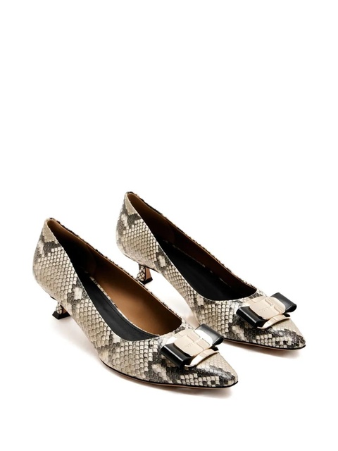 Ferragamo 40mm Zelma bow pumps - Neutrals - zdjęcie produktu nr 2