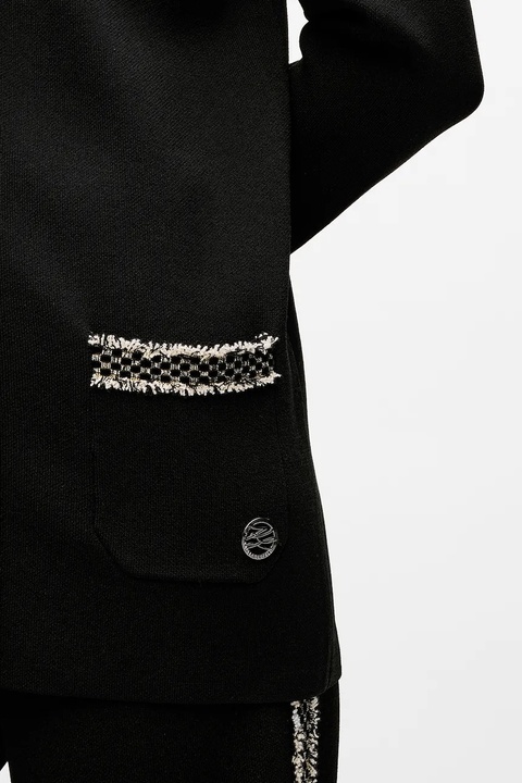 Karl Lagerfeld kardigan damski kolor czarny A4W18036 - zdjęcie produktu nr 1