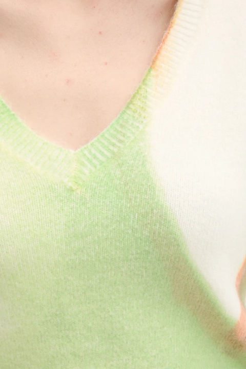 Desigual sweter OULU damski kolor turkusowy 25WWJF13 - zdjęcie produktu nr 1