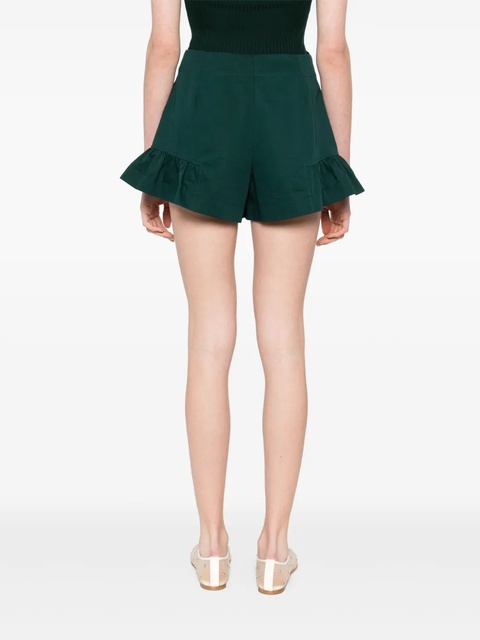 SANDRO ruched-detail shorts - Green - zdjęcie produktu nr 2