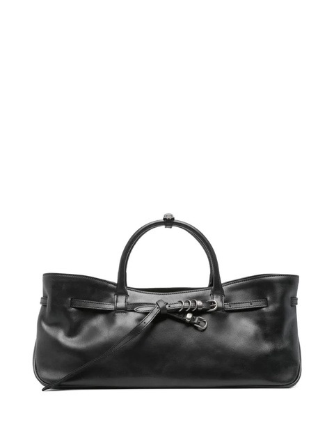 Marge Sherwood large Grandma Used leather buckle-fastening tote bag - Black - zdjęcie produktu nr 1