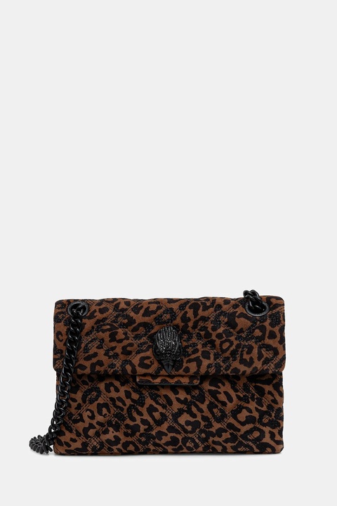 Kurt Geiger London torebka zamszowa MINI KENSINGTON kolor brązowy 5017339289 - zdjęcie produktu nr 1