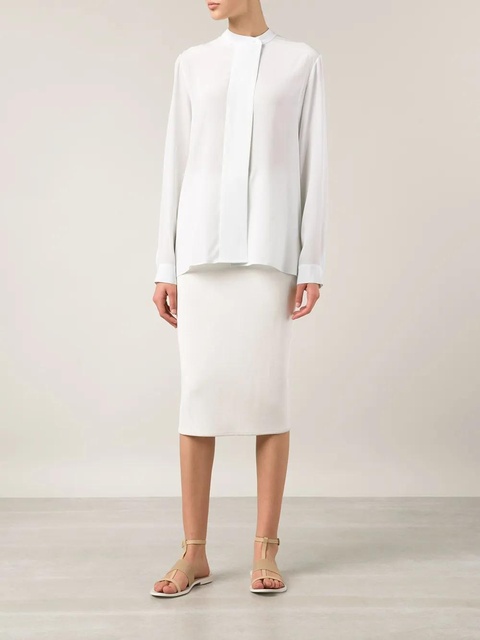 The Row band collar blouse - Green - zdjęcie produktu nr 2