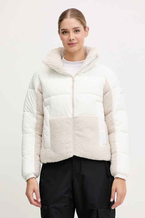 Columbia kurtka Leadbetter Point kolor beżowy zimowa 2085602 - zdjęcie produktu nr 1