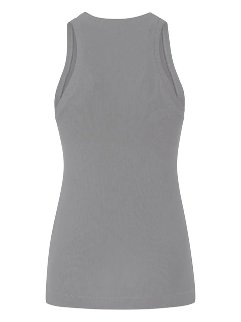 PINKO ribbed crew-neck top - Grey - zdjęcie produktu nr 2