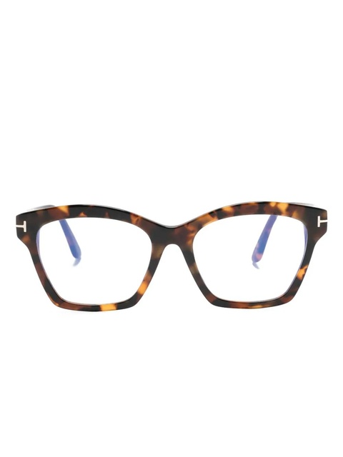 TOM FORD Eyewear tortoiseshell square-frame glasses - Brown - zdjęcie produktu nr 1