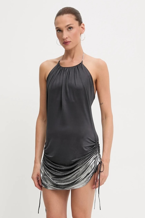 Diesel sukienka D-IREN kolor szary mini dopasowana A18565.0JLBU - zdjęcie produktu nr 1