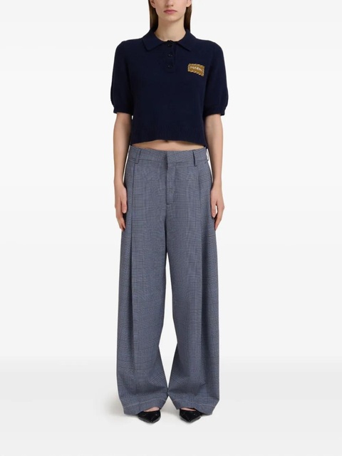 Marni Prince of Wales-check trousers - Neutrals - zdjęcie produktu nr 2