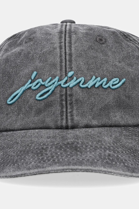 JOYINME czapka z daszkiem jeansowa Radiance kolor szary z aplikacją Radiance - zdjęcie produktu nr 1