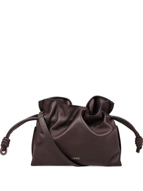 LOEWE mini Flamenco leather clutch bag - Brown - zdjęcie produktu nr 1