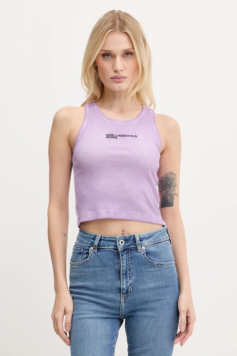 Karl Lagerfeld Jeans top damskie kolor fioletowy A3W17043 - zdjęcie produktu nr 1