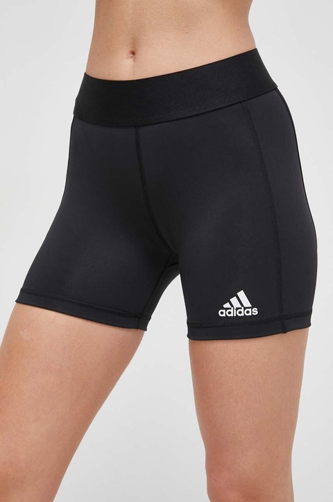 adidas Performance szorty treningowe Techfit kolor czarny gładkie medium waist FK0993 - zdjęcie produktu nr 1