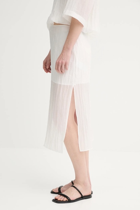 Filippa K spódnica kolor biały midi prosta 31762.FK - zdjęcie produktu nr 2