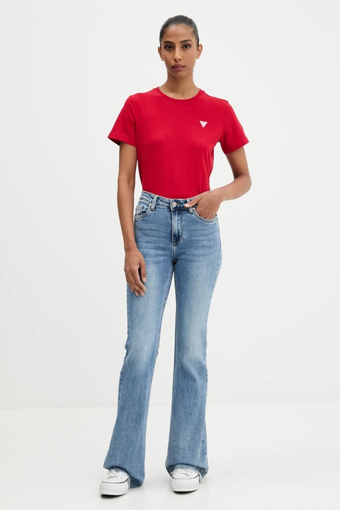 Guess Jeans t-shirt damski kolor czerwony W4YI10 J1314 - zdjęcie produktu nr 2