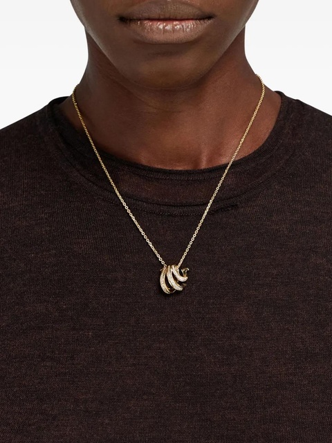 Ferragamo Triple Gancini crystal necklace - Gold - zdjęcie produktu nr 1