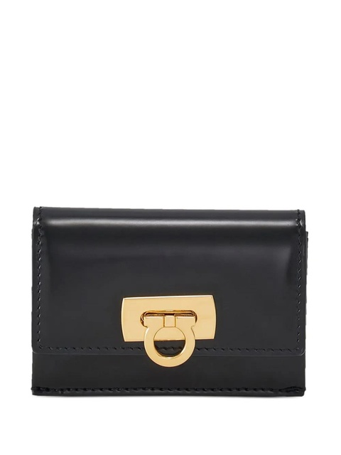 Ferragamo Gancini leather cardholder - Black - zdjęcie produktu nr 1