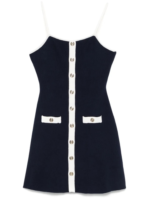 Maje ribbed knit midi dress - Blue - zdjęcie produktu nr 1
