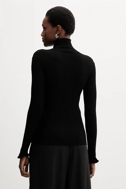 Marella sweter damski kolor czarny lekki z golfem 2523366092200 - zdjęcie produktu nr 2