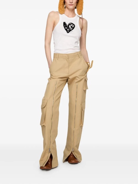 Acne Studios zip-detail cargo trousers - Neutrals - zdjęcie produktu nr 2