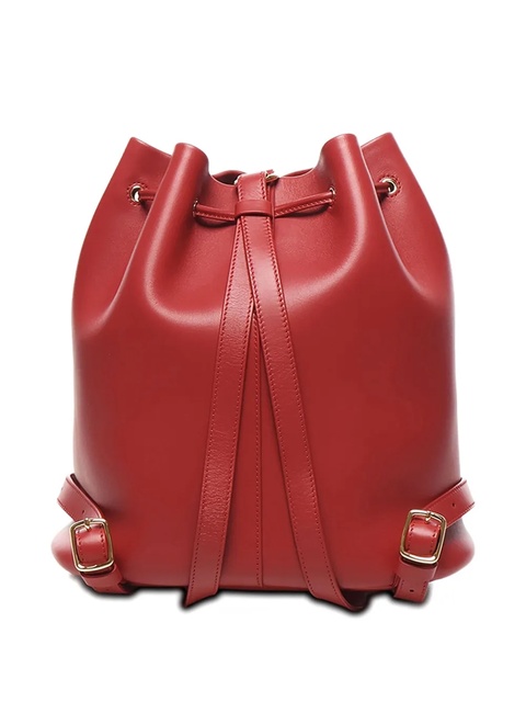 Loro Piana drawstring calfskin backpack - Red - zdjęcie produktu nr 2