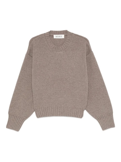 Róhe drop-shoulder ribbed-knit jumper - Brown - zdjęcie produktu nr 1