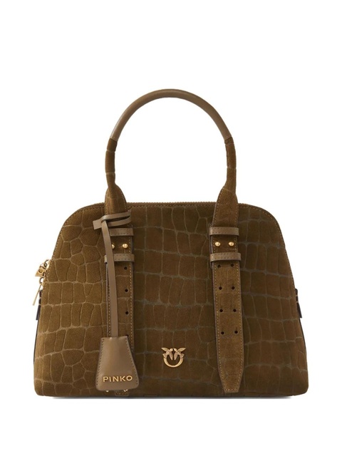 PINKO crocodile-effect shoulder bag - Green - zdjęcie produktu nr 1