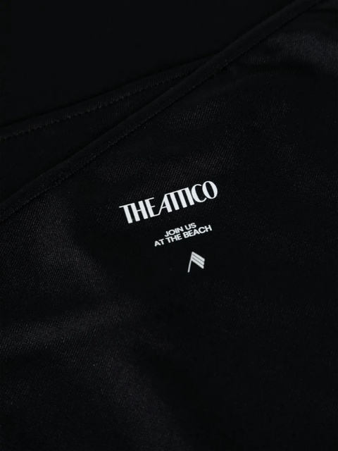 The Attico wrap-up beach skirt - Black - zdjęcie produktu nr 1