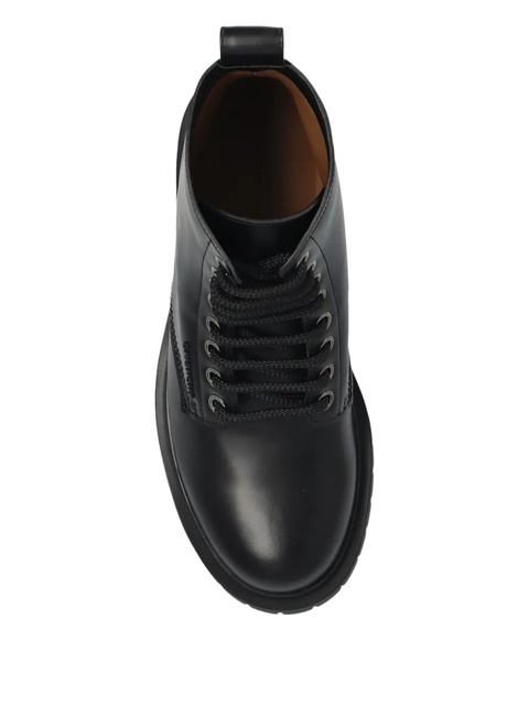 Givenchy lace-up leather biker boots - Black - zdjęcie produktu nr 2